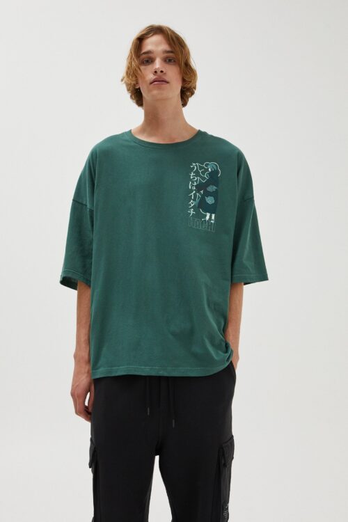 Naruto Itachi Print T-shirt